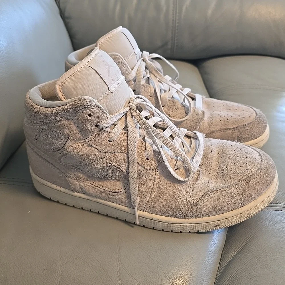 Nike Air Jordan 1‎ Mid SE Craft Pale Ivory Sail FQ3224-100 Mens Size 10